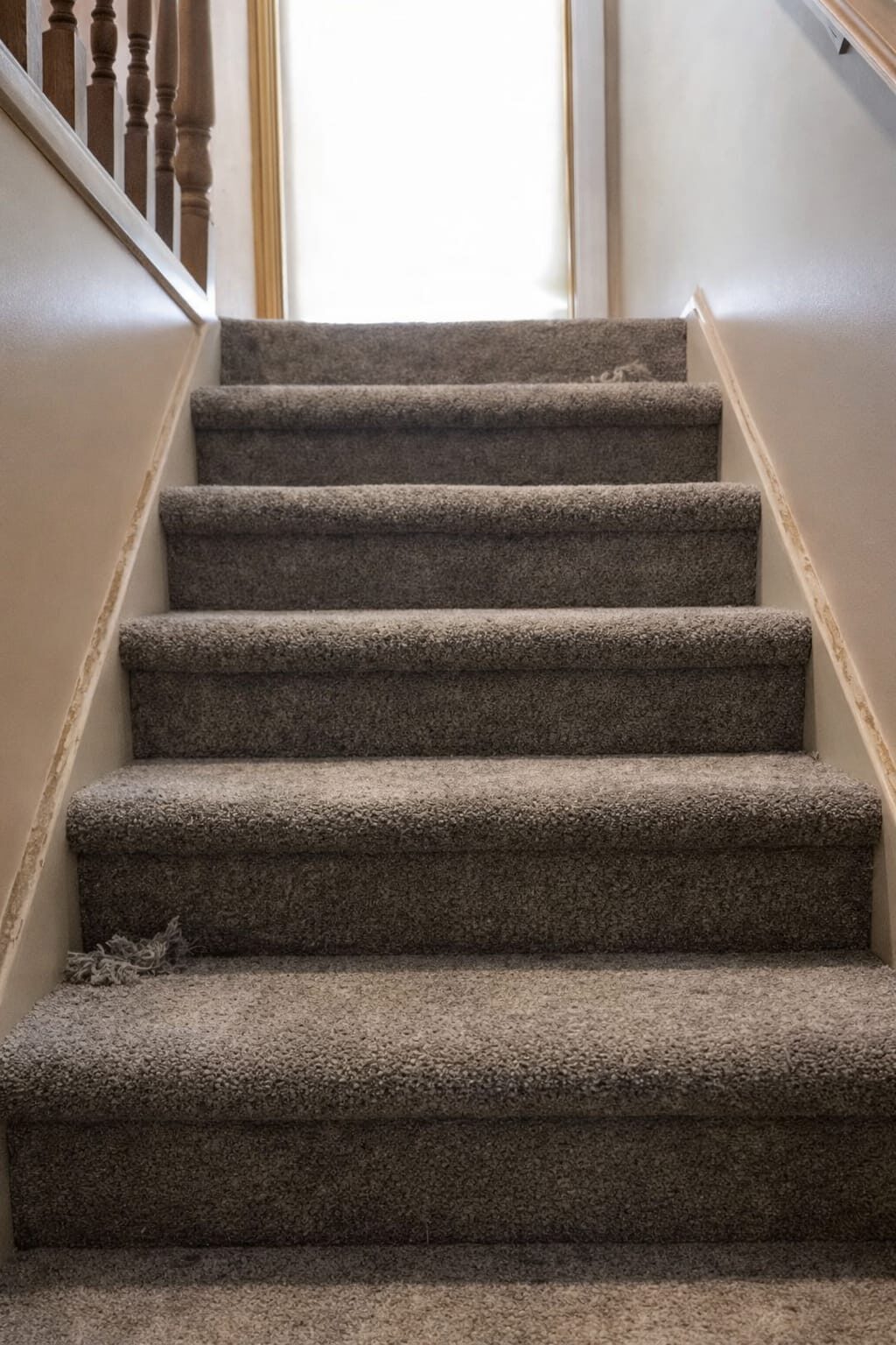 Carpet install — staircase