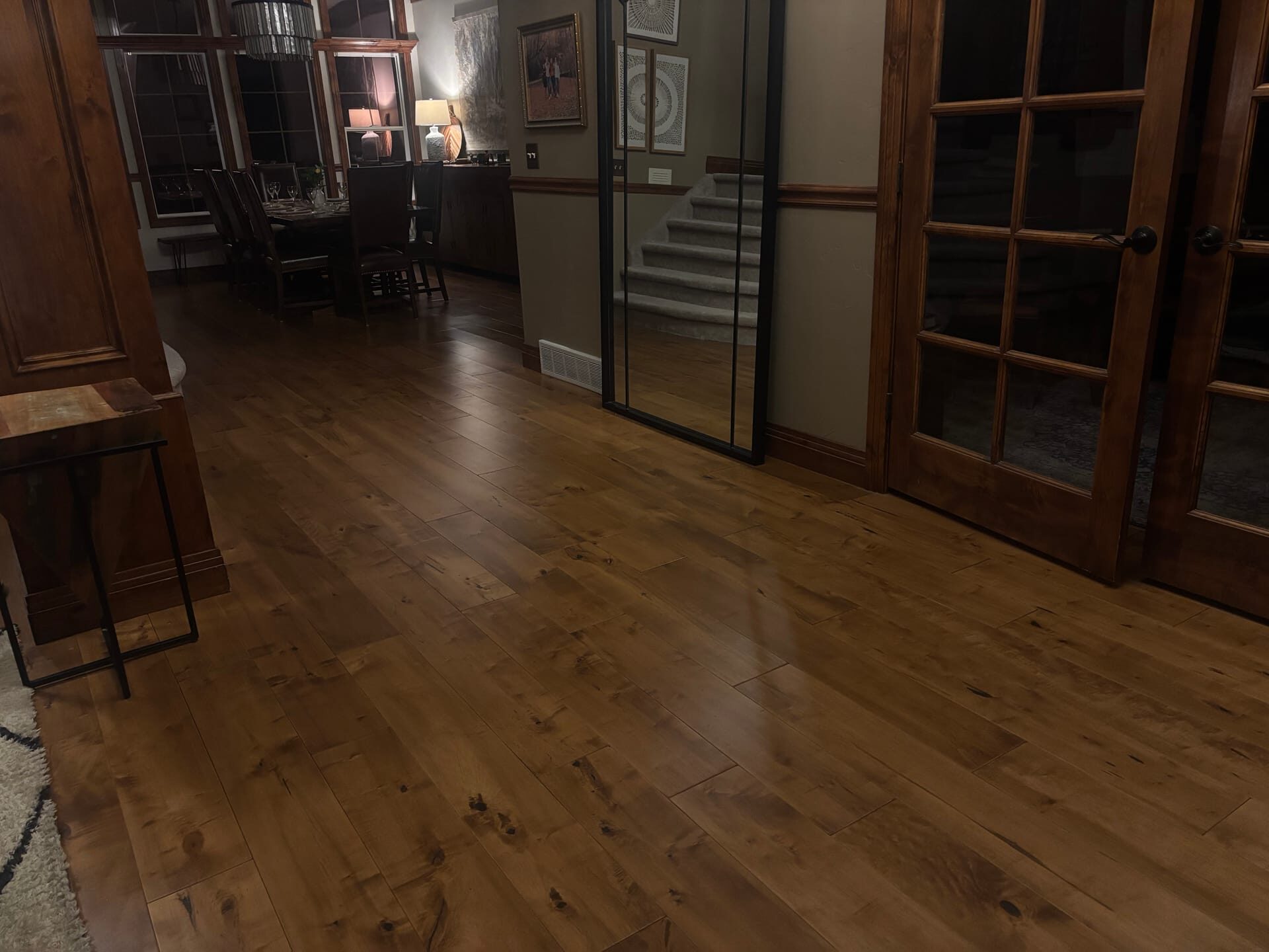 Hardwood — dining room & entry
