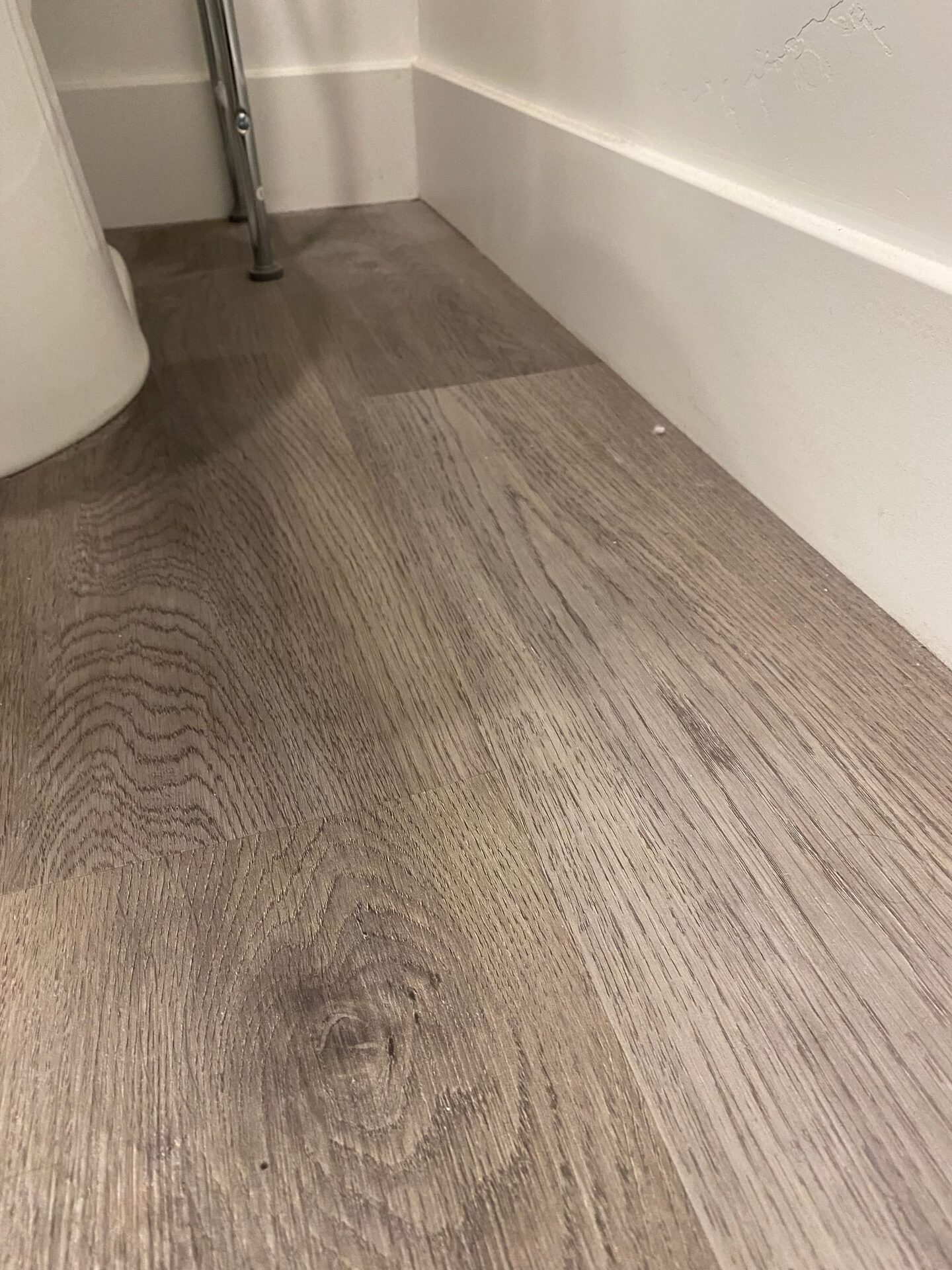 Luxury vinyl plank — bathroom
